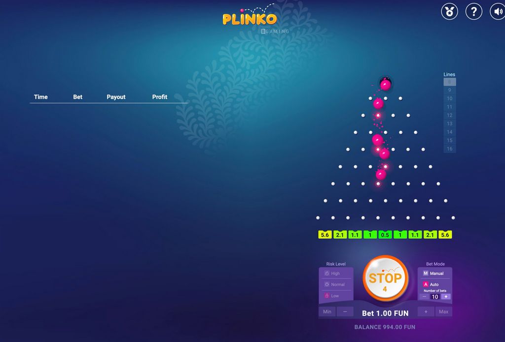 Juega en Plinko - Juega con dinero real - Casino online